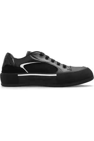 Alexander McQueen Sko, Herre, Sort, 40 EU, Læder, Sneakers med logo