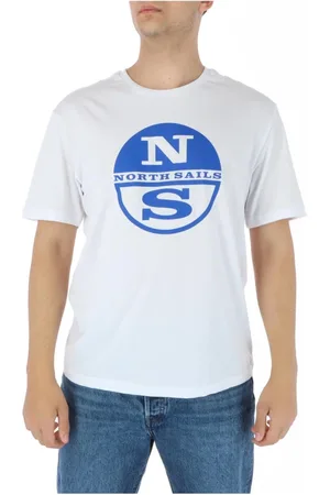 North Sails Top, Herre, Hvid, L, Bomuld, Hvid Print Herre T-shirt