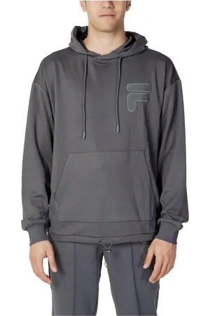 Fila Sweathshirts & Hoodies, Herre, Grå, S, Uld, Grå hættetrøje med lange ærmer
