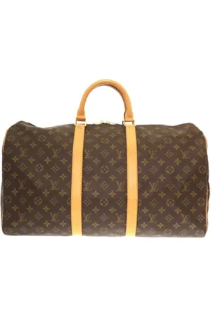 LOUIS VUITTON Pre-owned, Dame, Brun, ONE SIZE, Uld, Pre-owned Canvas rejsetasker