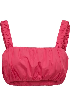 ONLY Top, Dame, Lyserød, M, Bomuld, Bomuld Square Neckline Top