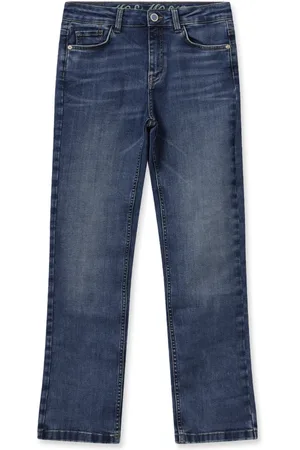 Mos Mosh Jeans, Dame, Blå, W24, Bomuld, Flare Jeans i Blå Vask med Klassiske Lommer