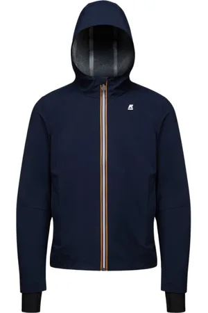 K-Way Jakke, Herre, Blå, S, Polyester, Urban Bonded Jersey Regnjakke