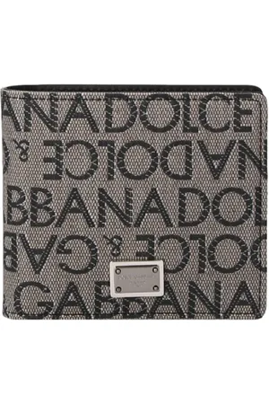 Dolce & Gabbana Tilbehør, Herre, Grå, ONE SIZE, Jacquard Pengepung