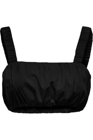 ONLY Top, Dame, Sort, S, Bomuld, Sort Bomuld Square Neck Top