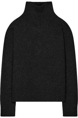Vanessa Bruno Strik, Dame, Sort, M, Uld, Malo Rollneck Pullover