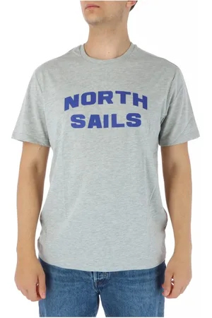 North Sails Top, Herre, Grå, XL, Bomuld, Grå Bomuld Rund Hals T-Shirt