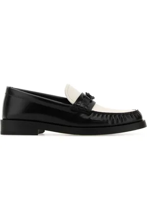 Jimmy Choo Sko, Dame, Sort, 36 1/2 EU, Læder, Addie Two-tone Læder Loafers