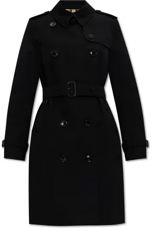 Burberry Frakke, Dame, Sort, 2XS, Bomuld, Bomuld trenchcoat