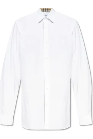 Burberry Skjorte, Herre, Hvid, S, Bomuld, Bomuldsskjorte