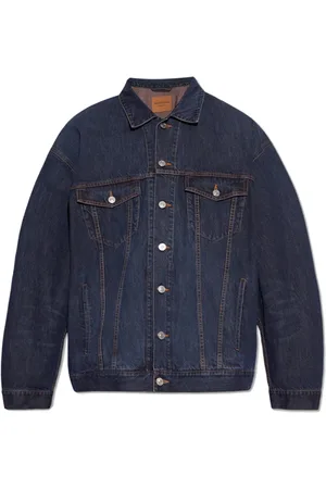 Balenciaga Jakke, Herre, Blå, L, Denim, Denim jakke