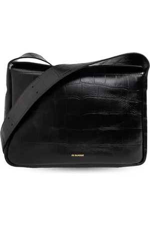 Jil Sander Taske, Dame, Sort, ONE SIZE, Uld, Flap Messenger Lille Skuldertaske