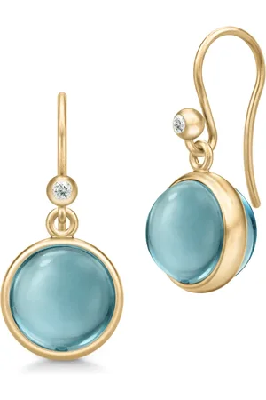 Julie Sandlau Tilbehør, Dame, Blå, ONE SIZE, Uld, Prime Øreringe Aqua Quartz