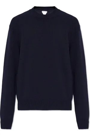 Bottega Veneta Strik, Herre, Blå, XL, Cashmere, Cashmere Sweater