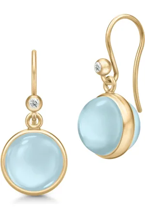 Julie Sandlau Tilbehør, Dame, Blå, ONE SIZE, Uld, Milky Aqua Prime Øreringe