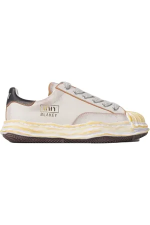 MIHARA YASUHIRO Sko, Herre, Hvid, 44 EU, Læder, Blakey Læder Sneakers