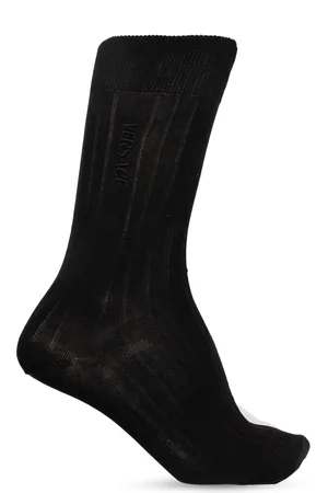 VERSACE Undertøj, Herre, Sort, S, Bomuld, Sokker med logo