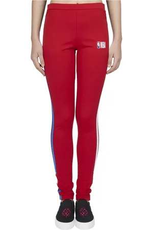 MARCELO BURLON Bukser, Dame, Rød, M, Tyl, NBA Band Leggings