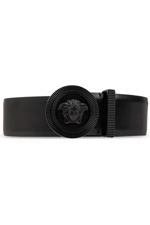 VERSACE Tilbehør, Herre, Sort, 85 CM, Læder, Læderbælte