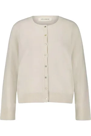 Sofie Schnoor Strik, Dame, , XS, Uld, Feminin Cardigan med Knapper