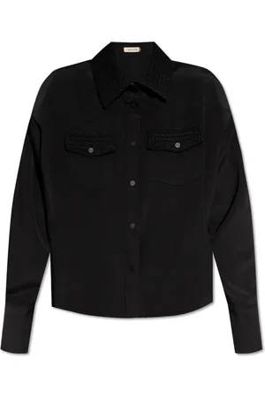 The Mannei Bluser & Skjorter, Dame, Sort, S, Toledo silkeskjorte