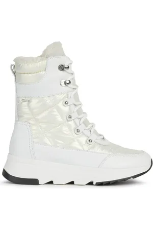 Geox Sko, Dame, Hvid, 37 EU, Læder, Hvide ABX Booties