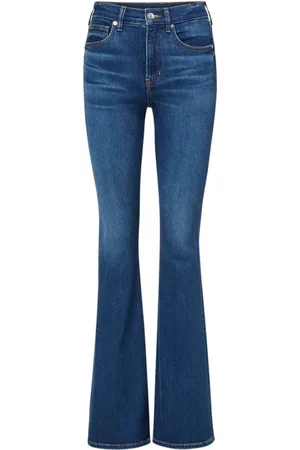 VERONICA BEARD Jeans, Dame, Blå, W31, Bomuld, Højtaljede Skinny Flare Jeans