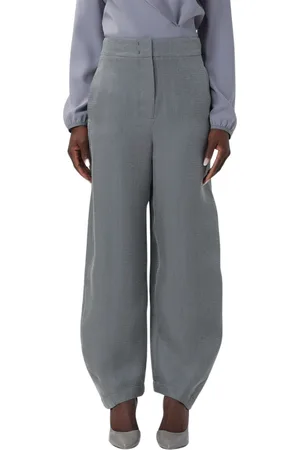 Giorgio Armani Bukser, Dame, Grå, S, Uld, Moderne Bukser