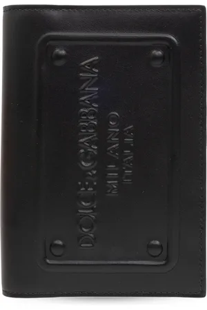 Dolce & Gabbana Tilbehør, Herre, Sort, ONE SIZE, Læder, Læder pas-etui