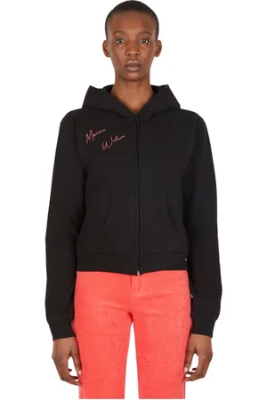 Maisie Wilen Sweathshirts & Hoodies, Dame, Sort, L, Bomuld, Logo Print Hættetrøje