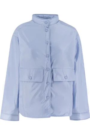 Aspesi Jakke, Dame, Blå, XS, Nylon, Nylon Blouson Jakke med Store Lommer