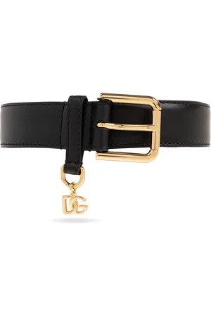 Dolce & Gabbana Tilbehør, Dame, Sort, 95 CM, Læder, Læderbælte