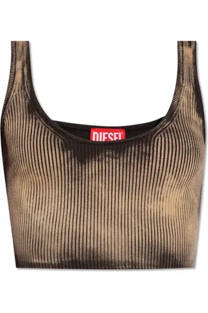 Diesel Top, Dame, Brun, XS, Bomuld, M-Deidra Top