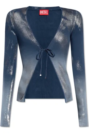 Diesel Strik, Dame, Blå, 2XS, ‘M-Isolde’ cardigan