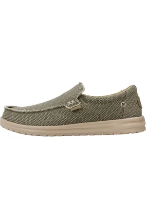 Hey dude Sko, Herre, Grøn, 44 EU, Uld, Loafers