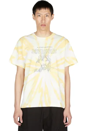 Liberaiders Top, Herre, Gul, L, Bomuld, Tie Dye Grafisk T-Shirt