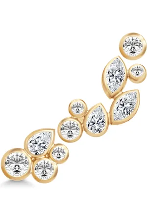 Julie Sandlau Tilbehør, Dame, Gul, ONE SIZE, Uld, Elegant kombination af Finesse, Treasure og Treasure Mini Earstuds