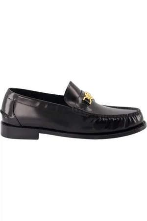 VERSACE Sko, Herre, Sort, 42 EU, Læder, Læder Medusa 95 Loafers