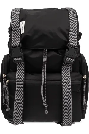Lanvin Taske, Herre, Sort, ONE SIZE, Uld, Rygsæk med logo