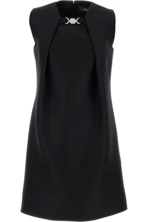 VERSACE Kjole, Dame, Sort, S, Uld, Moderne Kjoler