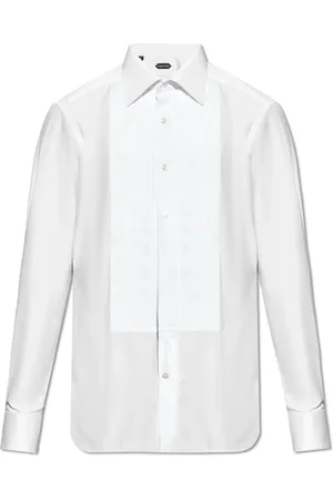 Tom Ford Skjorte, Herre, Hvid, L, Smoking Skjorte