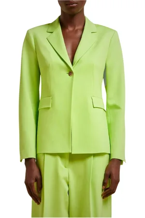 LIVIANA CONTI Jakke, Dame, Grøn, S, Milano Blazer med enkelt knap