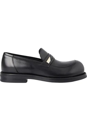 MARTINE ROSE Sko, Dame, Sort, 39 EU, Læder, Eksklusive Loafers med Rund Tå