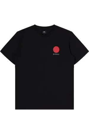 Edwin Top, Herre, Sort, S, Bomuld, Japansk Sun T-Shirt