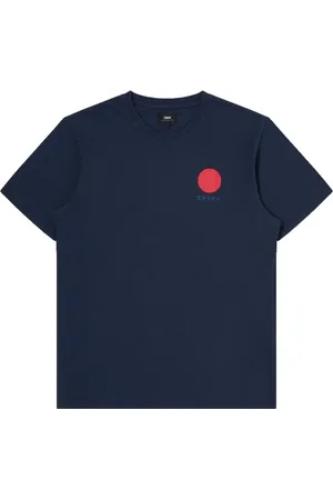 Edwin Top, Herre, Blå, S, Bomuld, Japansk Sun T-Shirt Navy