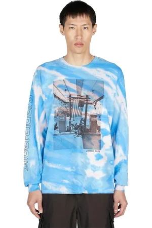 Liberaiders Sweathshirts & Hoodies, Herre, Blå, L, Bomuld, Tie Dye Langærmet T-Shirt