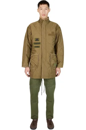 Liberaiders Frakke, Herre, Grøn, XL, Uld, Quiltet Patch Frakke