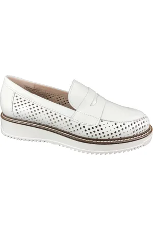 Pitillos Sko, Dame, Hvid, 37 EU, Uld, Mokkasin Sko