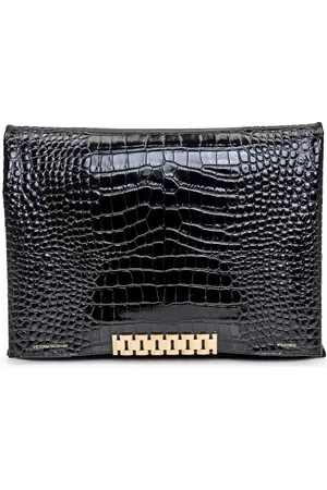 Victoria Beckham Taske, Dame, Sort, ONE SIZE, Uld, Jumbo Chain Pouch Skuldertasker
