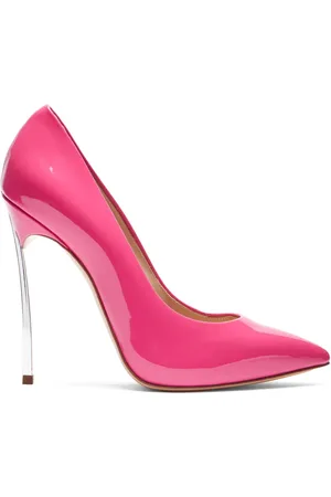 Casadei Sko, Dame, Lyserød, 39 EU, Læder, Fuchsia Patent Læder Blade Pump